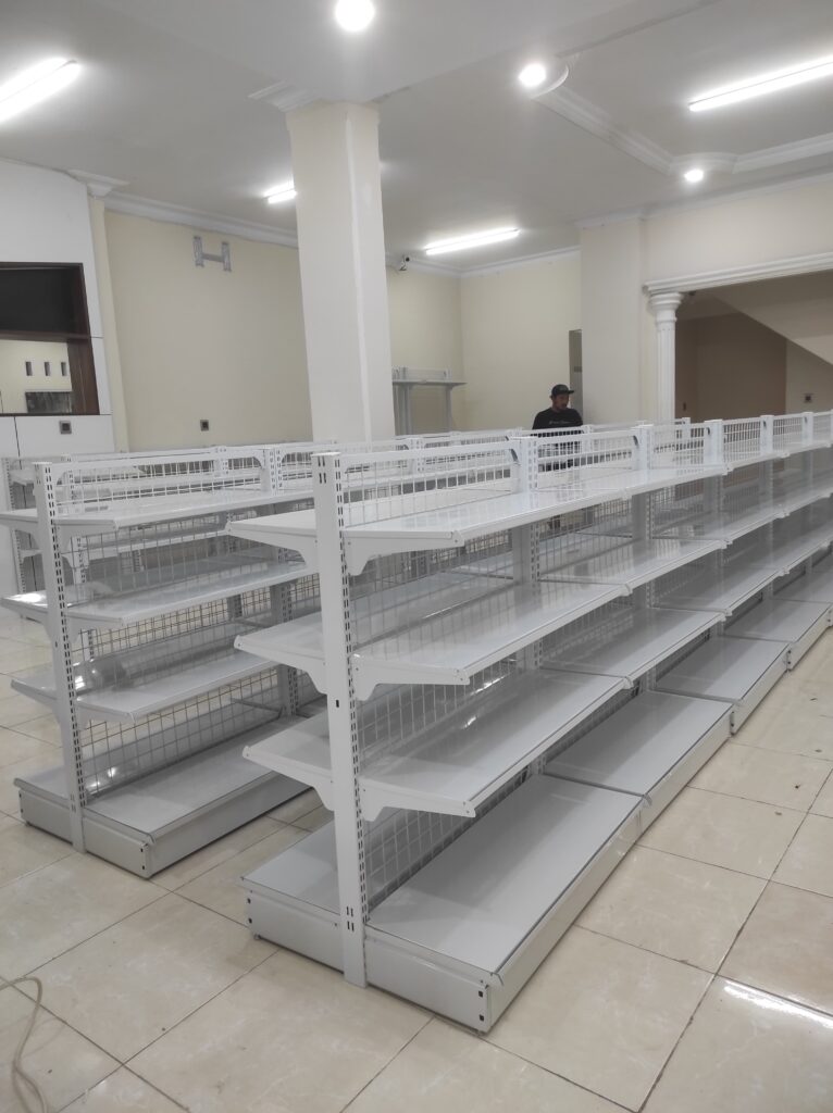 PEMASANGAN RAK TOKO MINIMARKET GONDOLA TIPE RR-150 DI SINDANG BARANG - BOGOR OLEH TIM RAJA RAK TOKO | RAKTOKO.ID