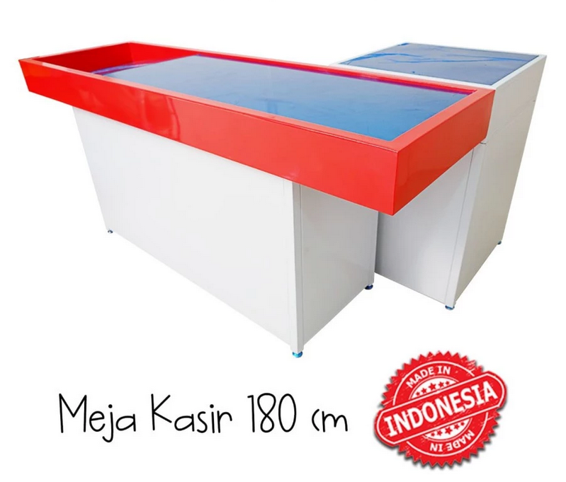 MEJA KASIR MINIMARKET TOKO SWALAYAN MODERN TIPE MK-05 SK-180  RAKTOKO.ID