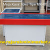 MEJA KASIR TOKO MINIMARKET SWALAYAN BAHAN BESI TIPE MK-05 SK-150 | RAKTOKO.ID
