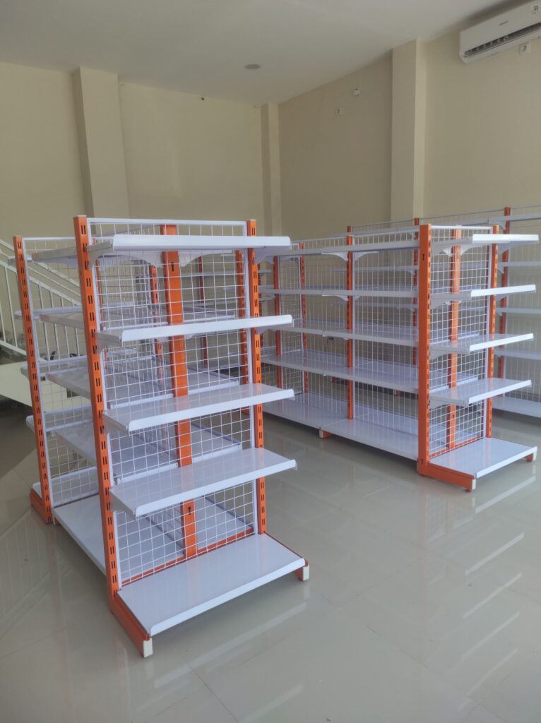 RAK MINIMARKET GONDOLA DISPLAY TOKO TIPE JF-15 DI PURWAKARTA OLEH TIM RAJA RAK TOKO