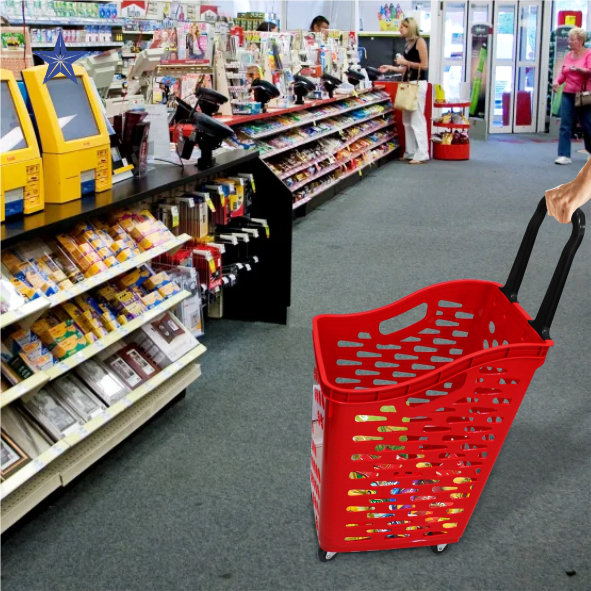 TROLI BELANJA PLASTIK MINIMARKET SUPERMARKET LUCKY STAR 6790-DX VOL. 70 LITER | RAKTOKO.ID